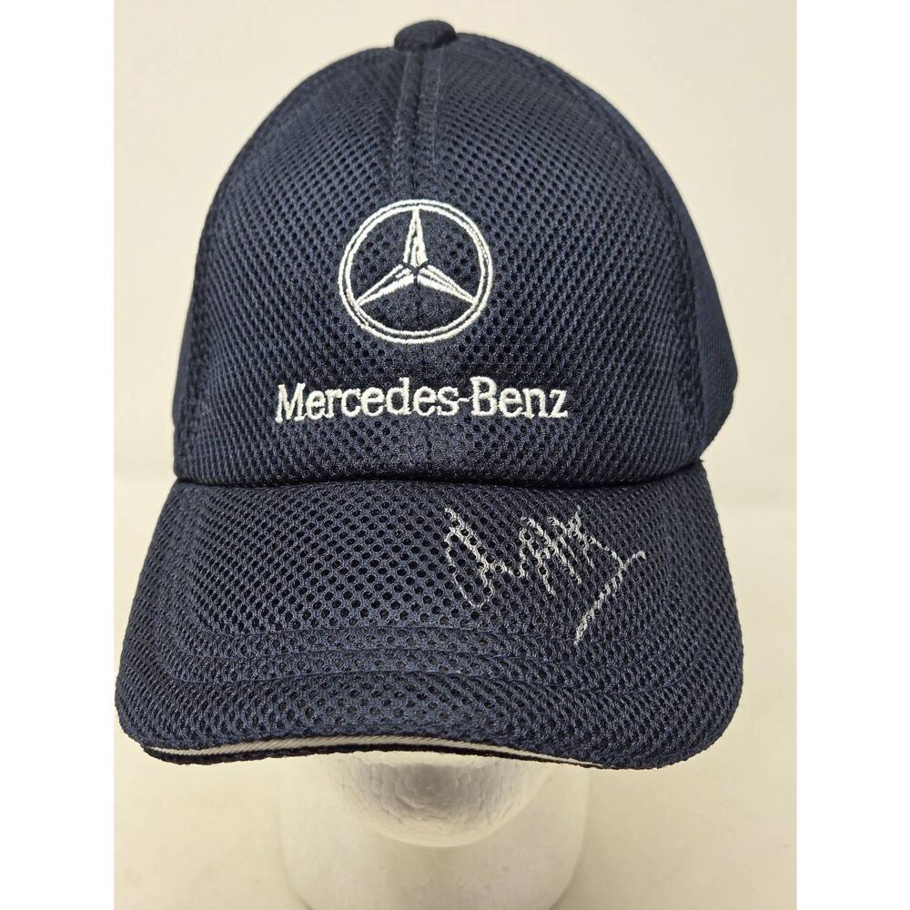 VINTAGE MERCEDES BENZ RACING SAN JOSE 2005 CHAMP CAR MESH HAT CAP BLUE SIGNED